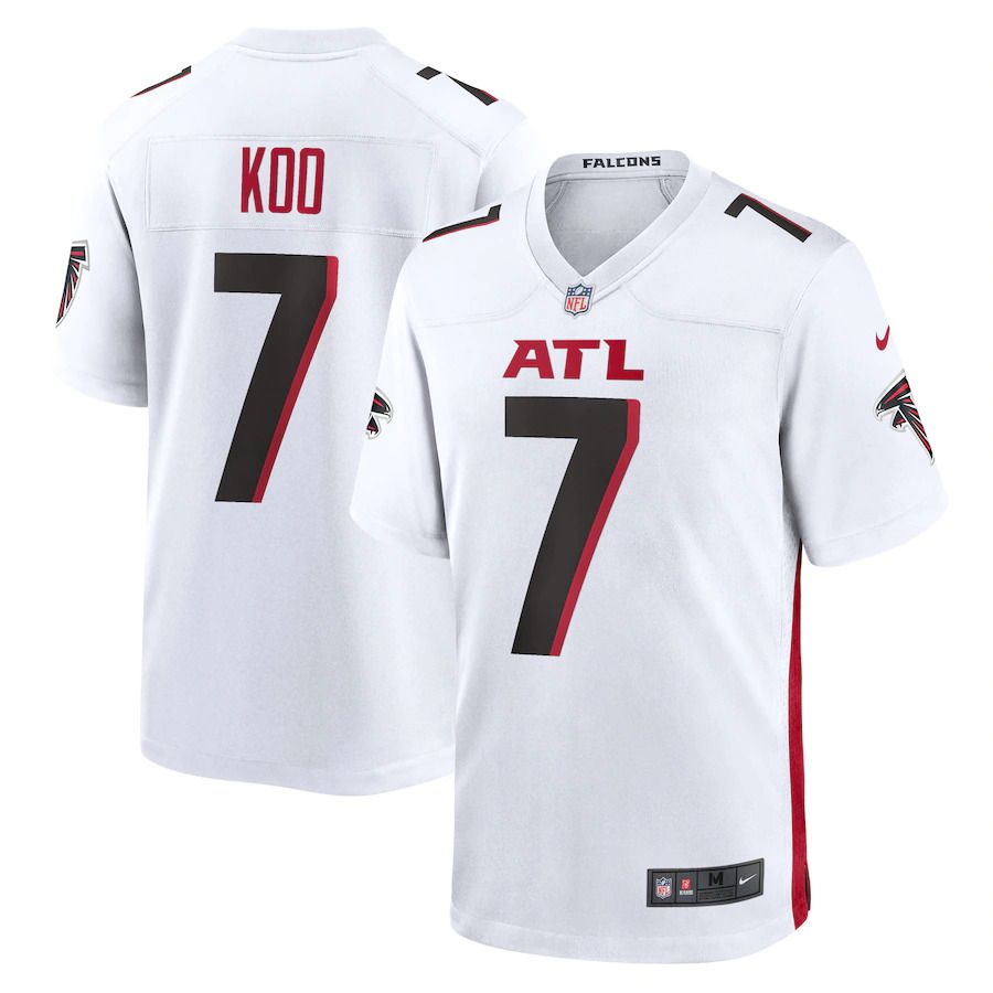 Men Atlanta Falcons 7 Younghoe Koo Nike White Game Player NFL Jersey